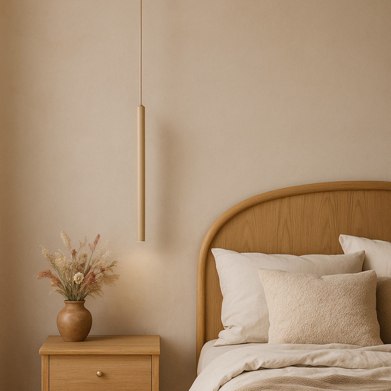 Lampă suspendată K-5835 SUNO G9 bej – design minimalist tip tub [4]