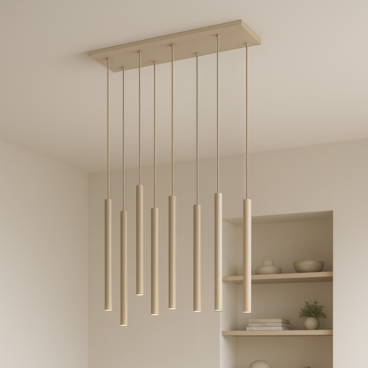 Lampă suspendată K-5837 SUNO 8xG9 bej – design modern pendule [4]