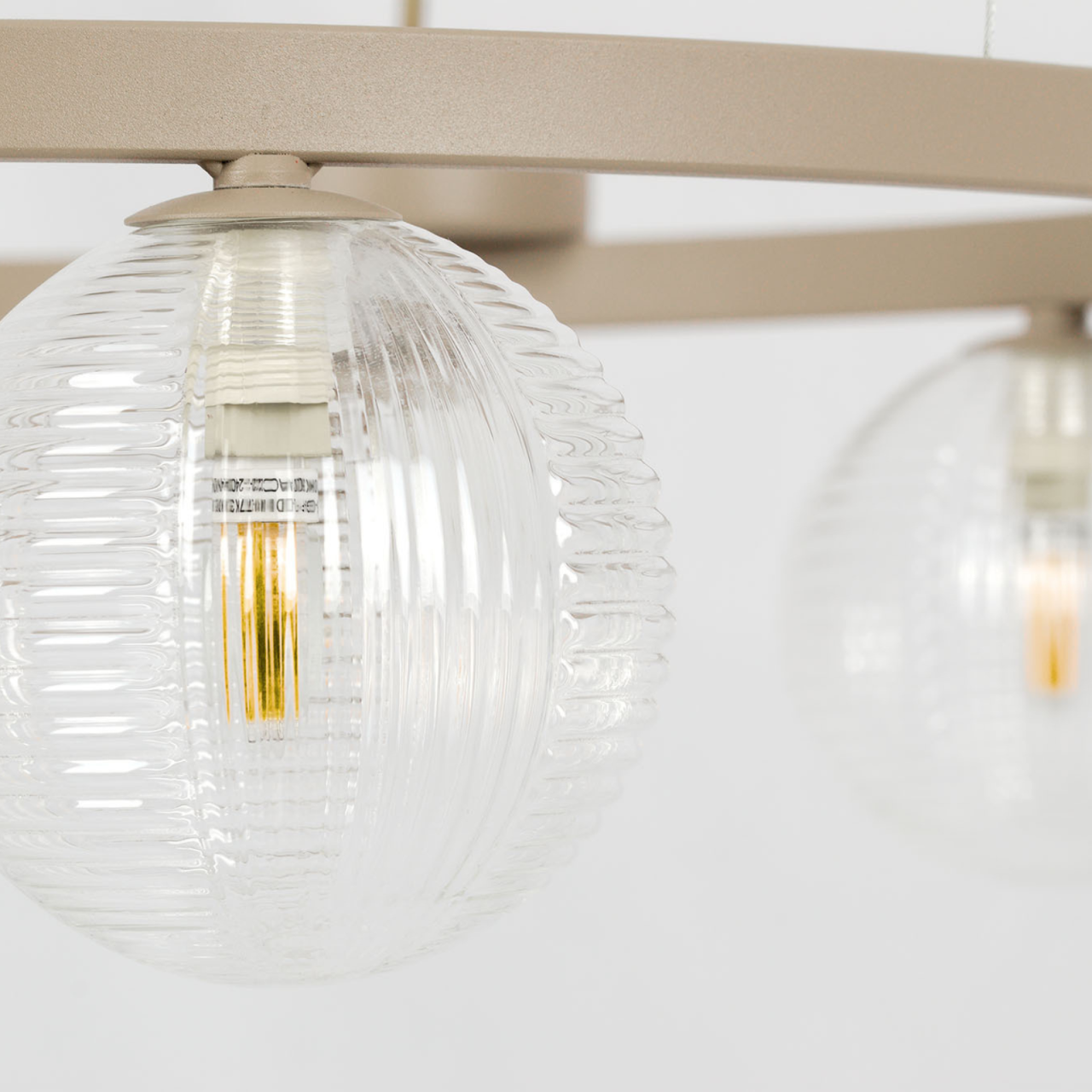 Lampă suspendată K-5700 TESORO 6xG9 bej transparent – design modern [3]