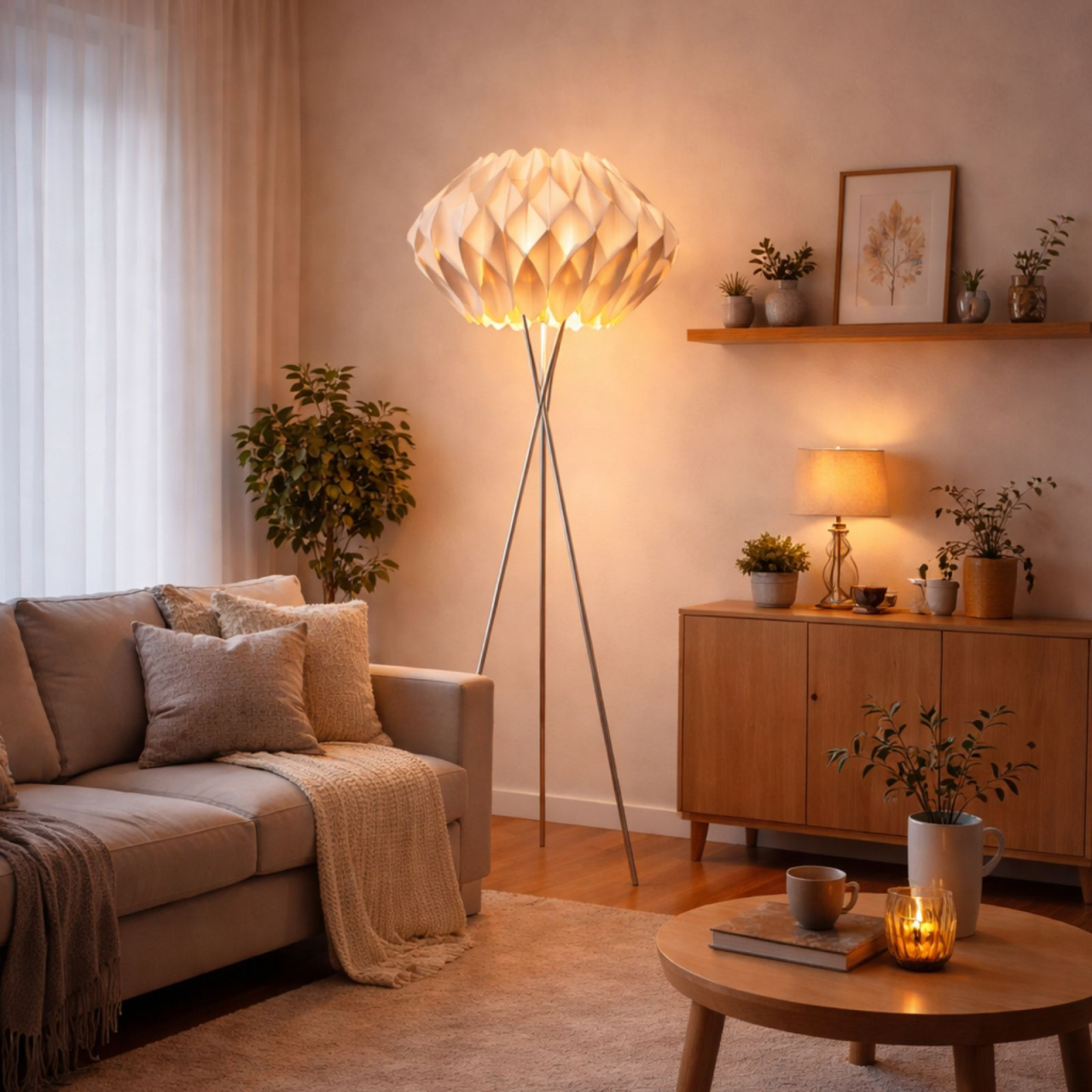 lampadar RUBEN FLOOR bej E27 Azzardo [2]