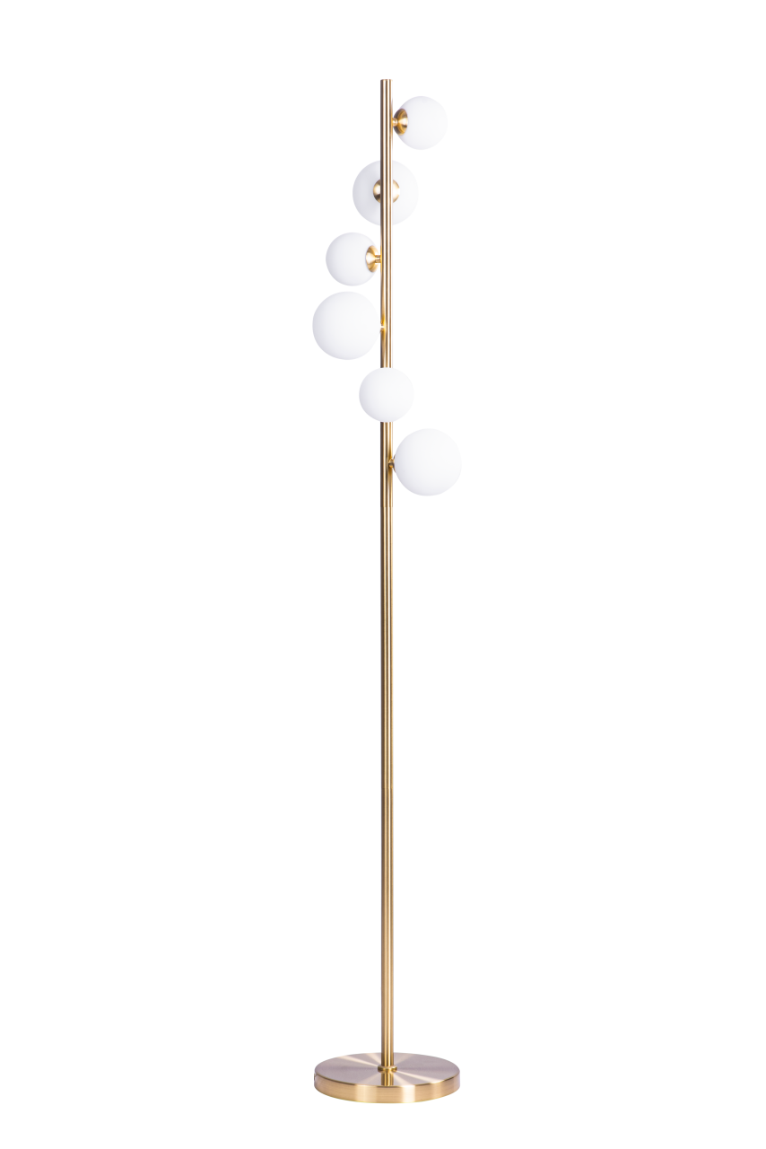 Lampadar SYBILLA 6 FLOOR AZ4408 – Aur & Alb, 6 surse G9 | Azzardo [1]