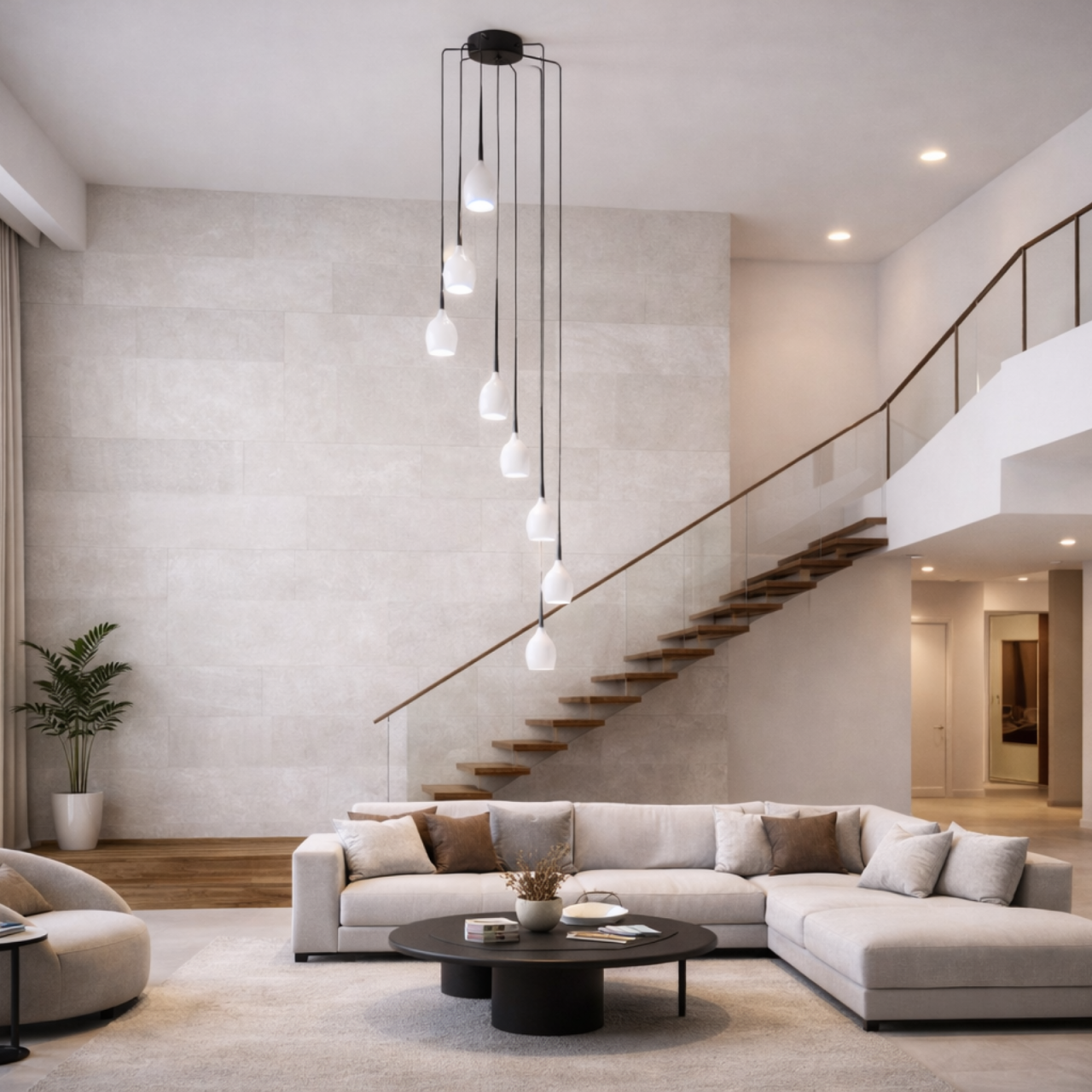 Lustră IZZA 8 AZ0160 – Alb & Sticlă, 8 surse E14 | Azzardo [2]