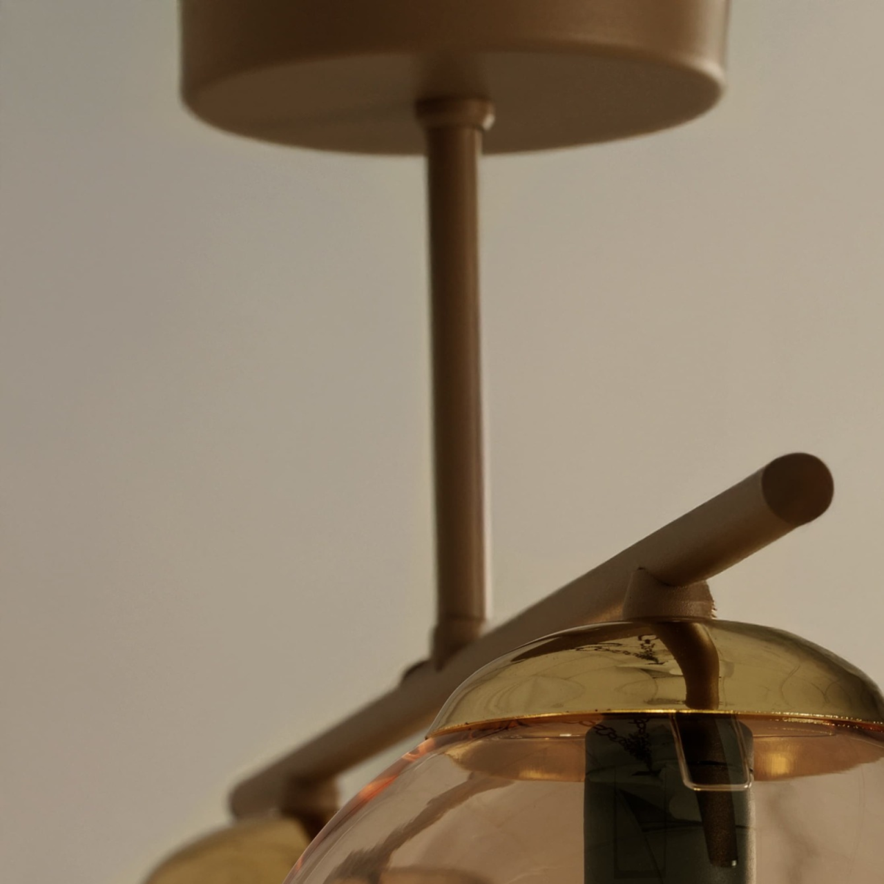 Plafonieră K-5781 FELIX 2xE14 bej-chihlimbar – lampă de tavan [2]