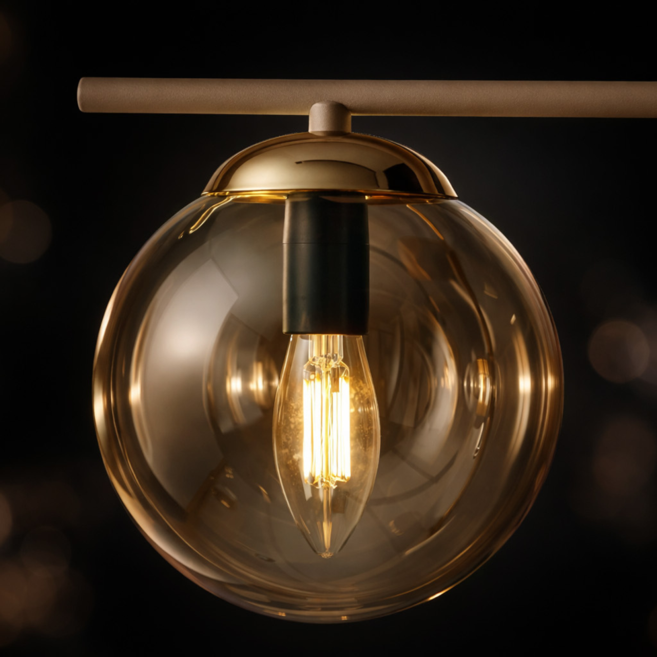 Plafonieră K-5781 FELIX 2xE14 bej-chihlimbar – lampă de tavan [4]