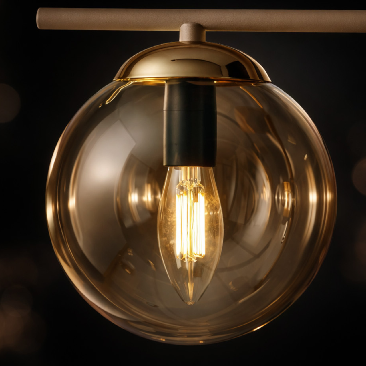 Plafonieră K-5782 FELIX 3xE14 chihlimbar-bej – design modern [3]