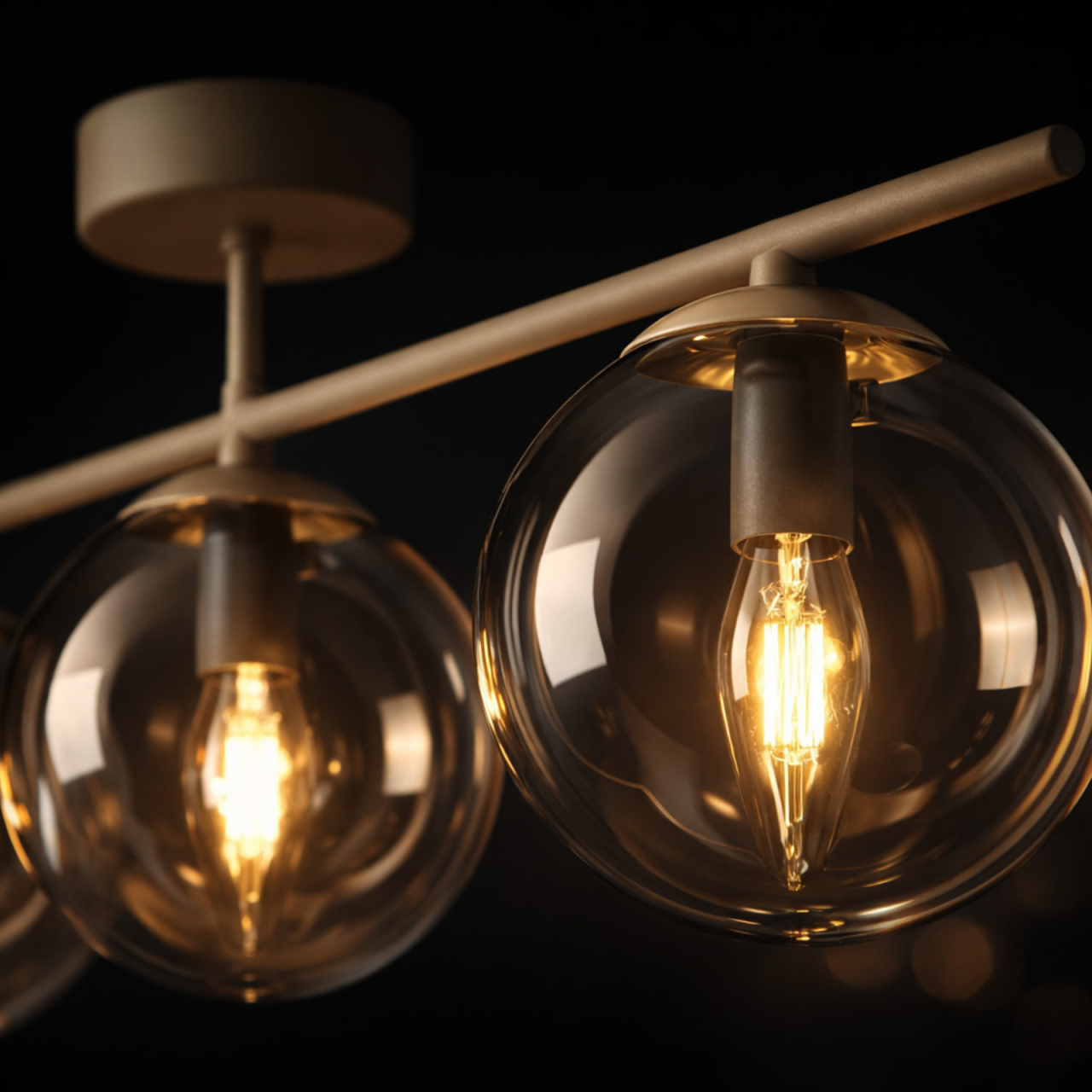 Plafonieră K-5782 FELIX 3xE14 chihlimbar-bej – design modern [4]