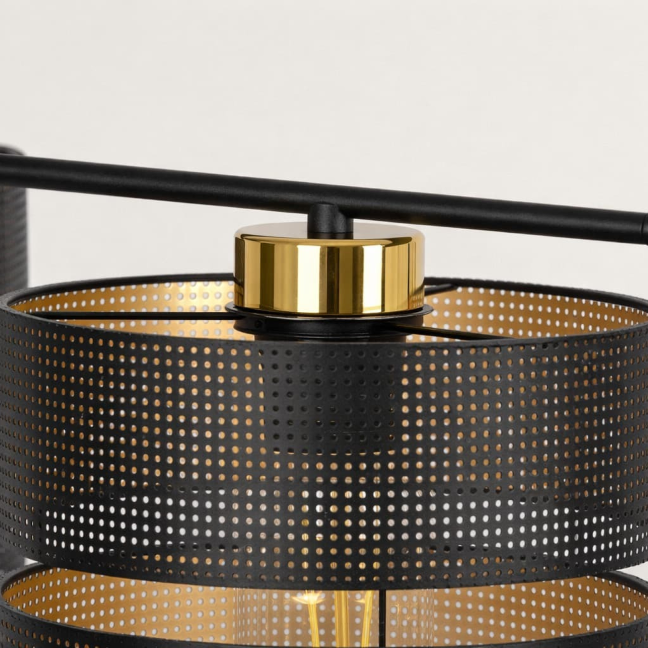 Plafonieră K-5502 MALAVI 3x27 negru auriu [2]