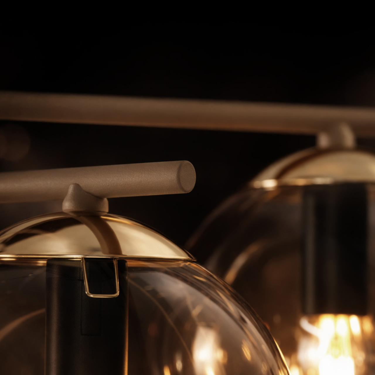 Plafonieră K-5784 FELIX 5xE14 chihlimbar-bej – design modern [4]