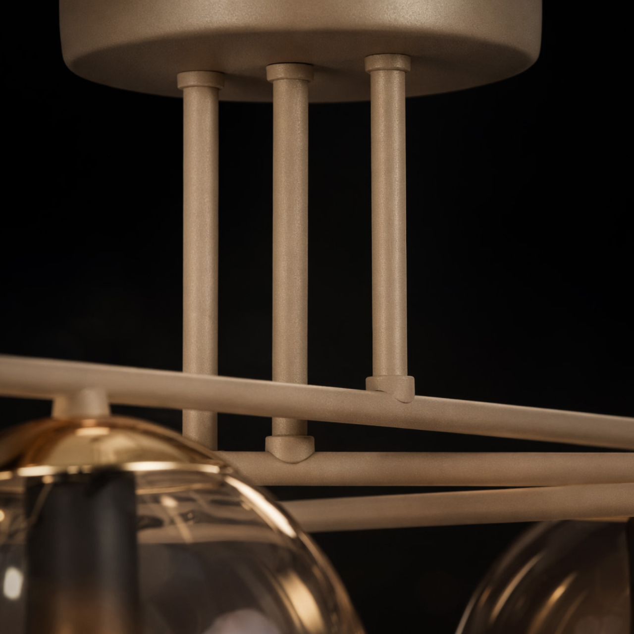 Plafonieră K-5784 FELIX 5xE14 chihlimbar-bej – design modern [3]