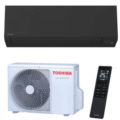 Aparate de aer conditionat - Aparat aer condiționat Toshiba Edge Black 13.000 BTU – Clasa A+++, Inverter, Wi-Fi Ready, Design Premium