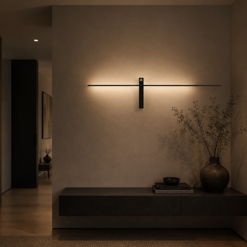 Aplice - Aplică LED de perete Nowodvorski SPIN LED L 3000K negru 10371