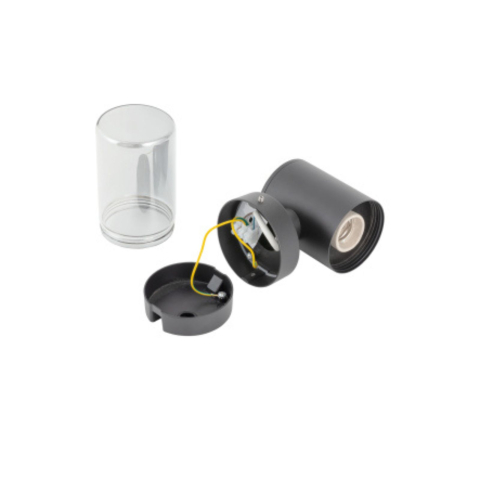 Aplică de perete exterior IDA I – E27, IP44, design negru [1]