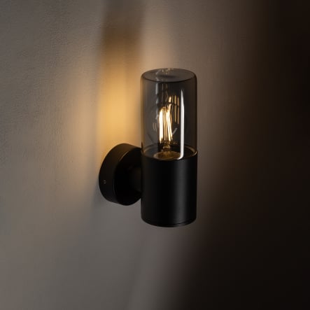 Aplică de perete exterior IDA I – E27, IP44, design negru [1]