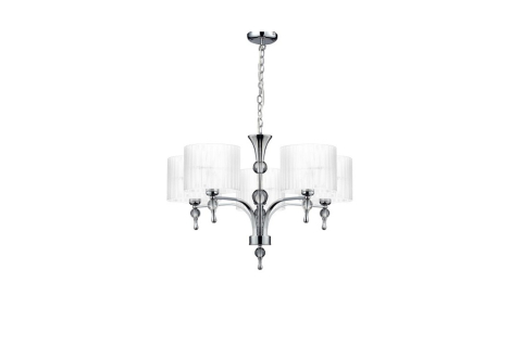 Iluminat decorativ - Candelabru IMPRESS 5 AZ1007 – Alb & Crom, 5 E27 | Azzardo