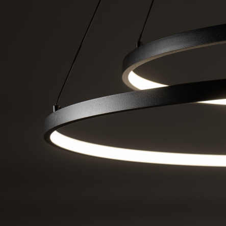 Lampă suspendată CIRCOLO LED 35W, 3000K, 1200lm, negru – iluminat modern [1]