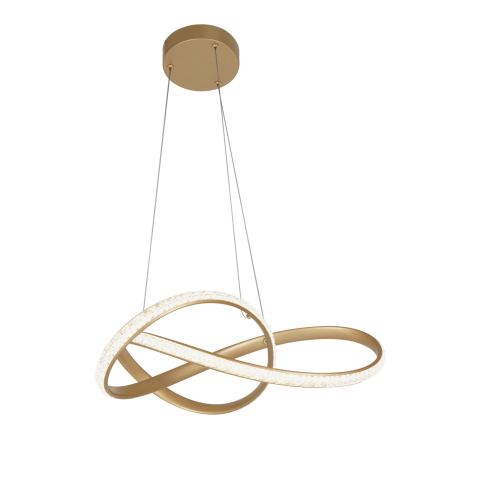 Lustra - Lustră LED 40W Aurie Modernă FONDI K-8237