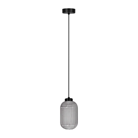 Lustra - Lampă suspendată K‑5750 SILVA 1×E27 negru‑grafit – design modern