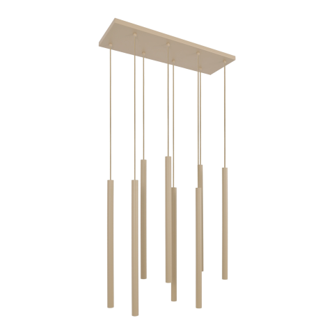 Corpuri de iluminat - Lampă suspendată K-5837 SUNO 8xG9 bej – design modern pendule