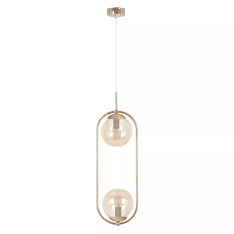 Lustra - Lampă suspendată K-5397 SVEN E27 metal și sticlă