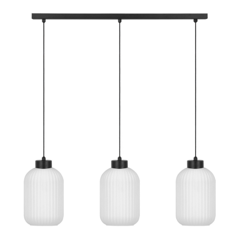 Candelabre - Lampă suspendată K-5734 VILAR 3xE27 negru alb – pentru dining