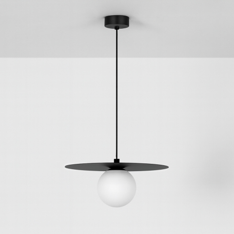 Lustra - Lampă suspendată K-5436 ROBIN 1xG9 alb negru