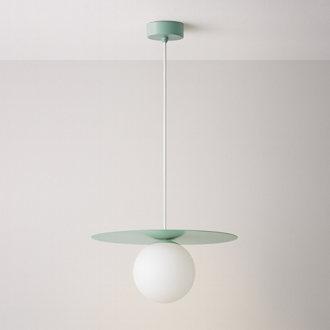 Lustra - Lampă suspendată K-5451 ROBIN 1xG9 alb verde mentă