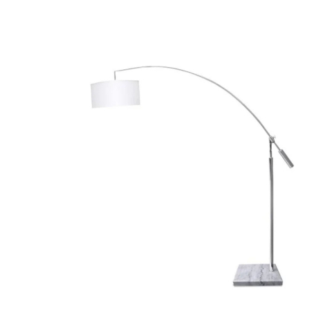 Lampadare - lampadar BIANCA crom alb E27 marmura Azzardo