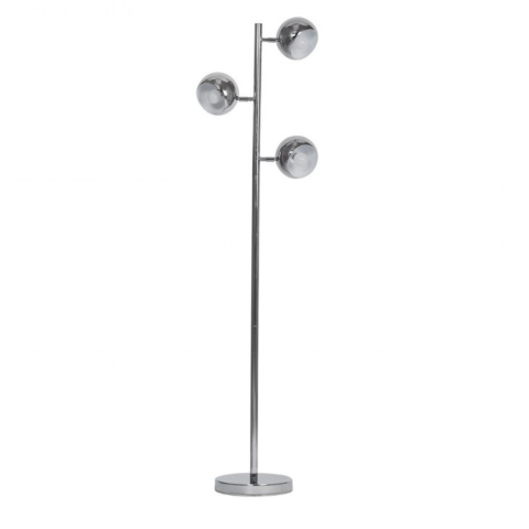 Iluminat decorativ - lampadar TRINTON CH 3xE14 crom alb Azzardo