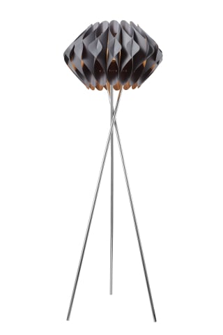 Sisteme de iluminat - Lampadar RUBEN GREY – metal & textil gri