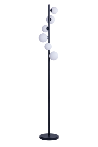 Lampadare - Lampadar SYBILLA 6 FLOOR AZ4405 – 6 surse G9, metal & sticlă | Azzardo