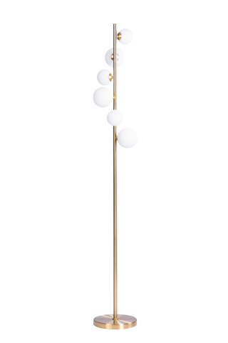 Sisteme de iluminat - Lampadar SYBILLA 6 FLOOR AZ4408 – Aur & Alb, 6 surse G9 | Azzardo