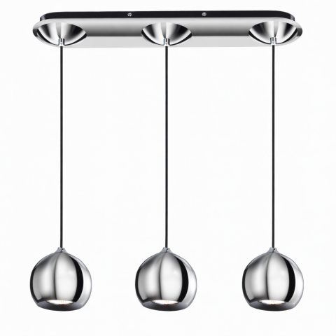 Lustra - Lustră GULIA 3 AZ0637 – Crom & Sticlă, 3 × GU10 | Azzardo