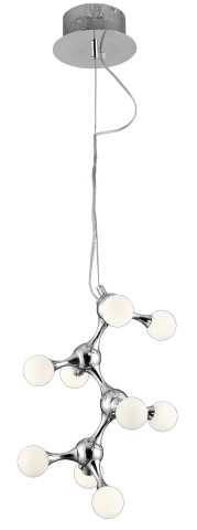 Lustra - Lustră NEURONO AZ0109 – Alb & Crom, 9 surse G4 | Azzardo
