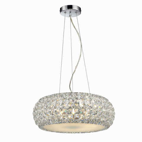 Lustra - Lustră SOPHIA 3 AZ0520 – Crom & Cristal, 3 x E14 | Azzardo