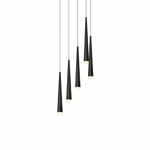 Lustra - Lustră STYLO 5 AZ0119 – Negru, 5 surse G9 | Azzardo