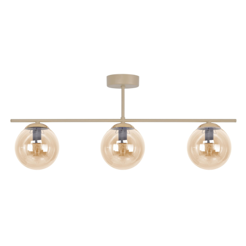 Plafoniere - Plafonieră K-5782 FELIX 3xE14 chihlimbar-bej – design modern