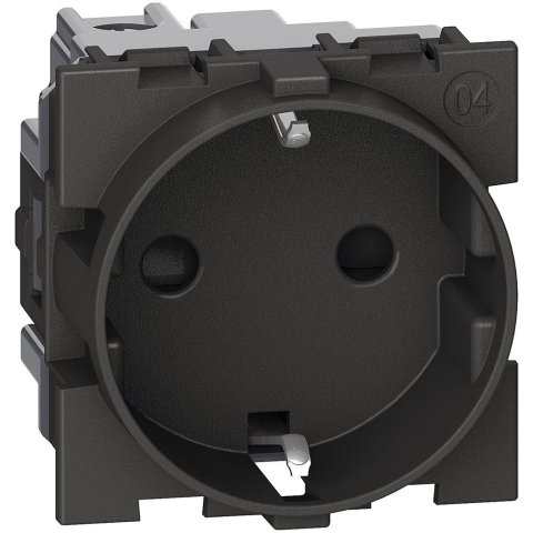 Smarthome - Priză modulară 2M BTicino Living Now – standard german, negru