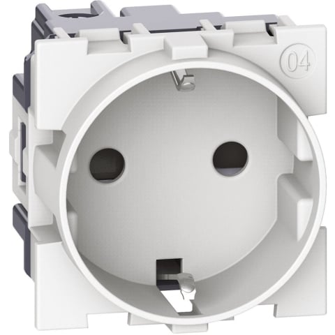 Smarthome - Priză modulară Schuko 2M BTicino Living Now KW4141 – alb, 16 A