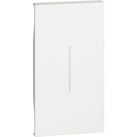 Smarthome - Tastă iluminabilă BTicino Living Now – 2 module alb (KW01M2)