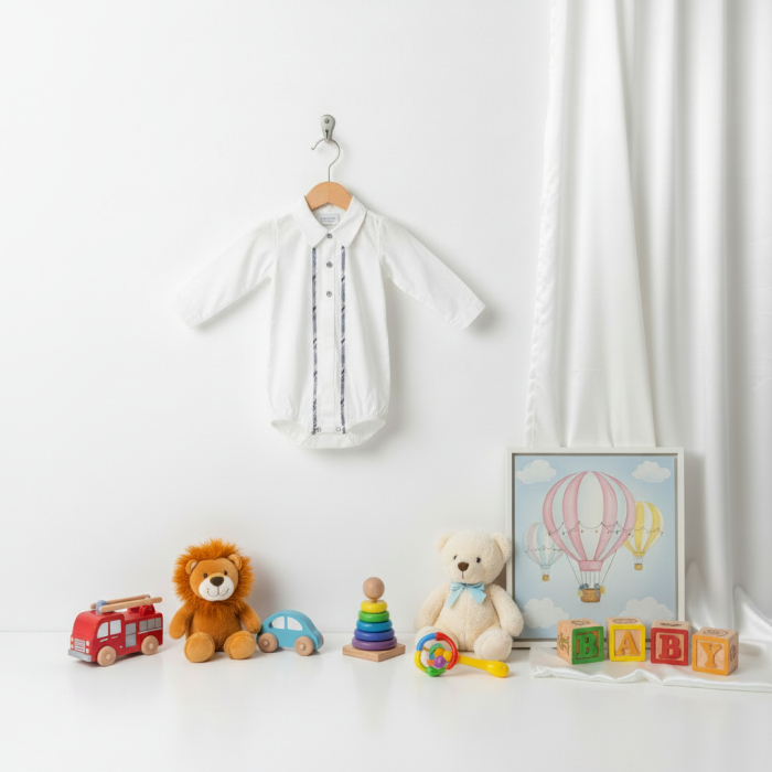 Body alb cu model bleu Manuell&Frank [3]