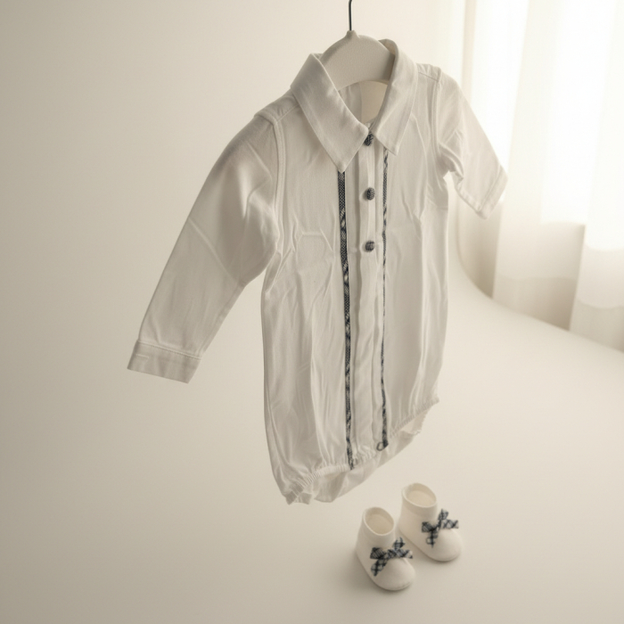 Body alb cu model bleu Manuell&Frank [5]