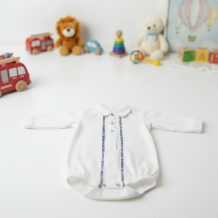 Body alb cu model bleu Manuell&Frank [4]