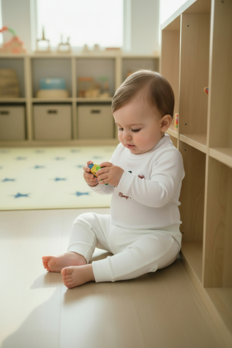 Body alb cu model Manuell&Frank pentru bebelusi de 6 luni [2]