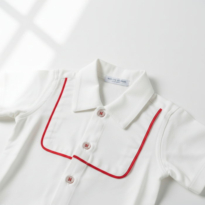 Body alb cu model rosu Manuell&Frank [5]