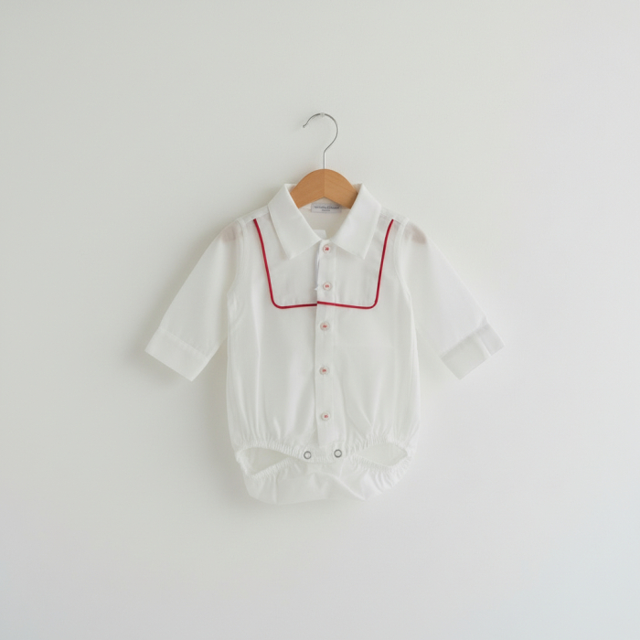 Body alb cu model rosu Manuell&Frank [2]