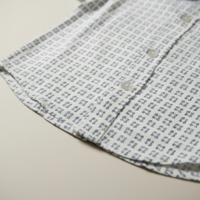 Camasa alba Manuell&Frank cu model patratele [3]