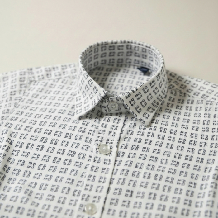 Camasa alba Manuell&Frank cu model patratele [2]
