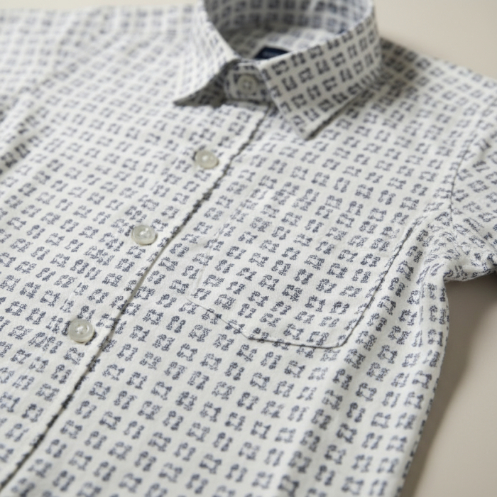 Camasa alba Manuell&Frank cu model patratele [4]