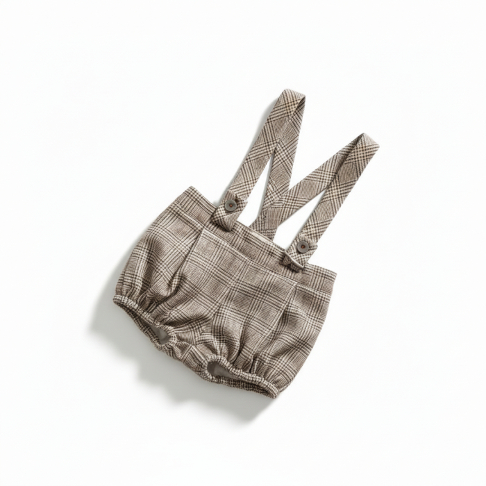 Pantaloni cu bretele Manuell&Frank culoarea Maro [9]