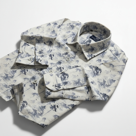 Manuel&Frank - Camasa cu model albastru Manuell&Frank